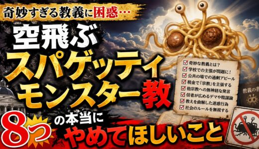 【2026年版】空飛ぶスパゲッティモンスター教 8つの本当にやめてほしいこと